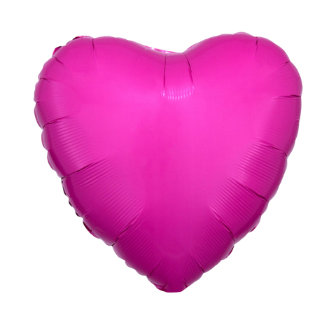 Anagram Bright Bubble Gum Pink Heart Foil