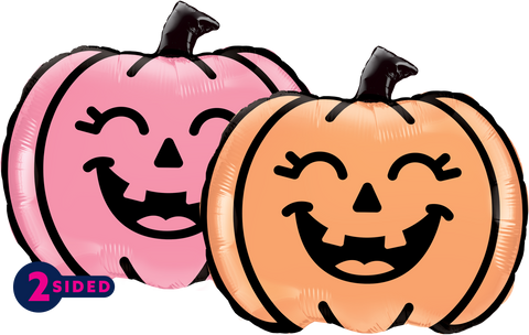 9" 2 Sided Jack O' Lantern Shape (2 per bag)